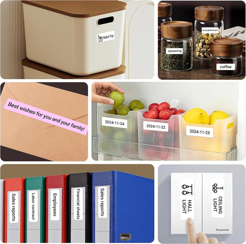 ARGBROW Label Maker Machine with Tape, X1 Portable Bluetooth Mini Label Printer, Support Pre-Cut & Continuous Label, Wireless Small Label Makers with Versatile App for School Home Office Organization - Image 5
